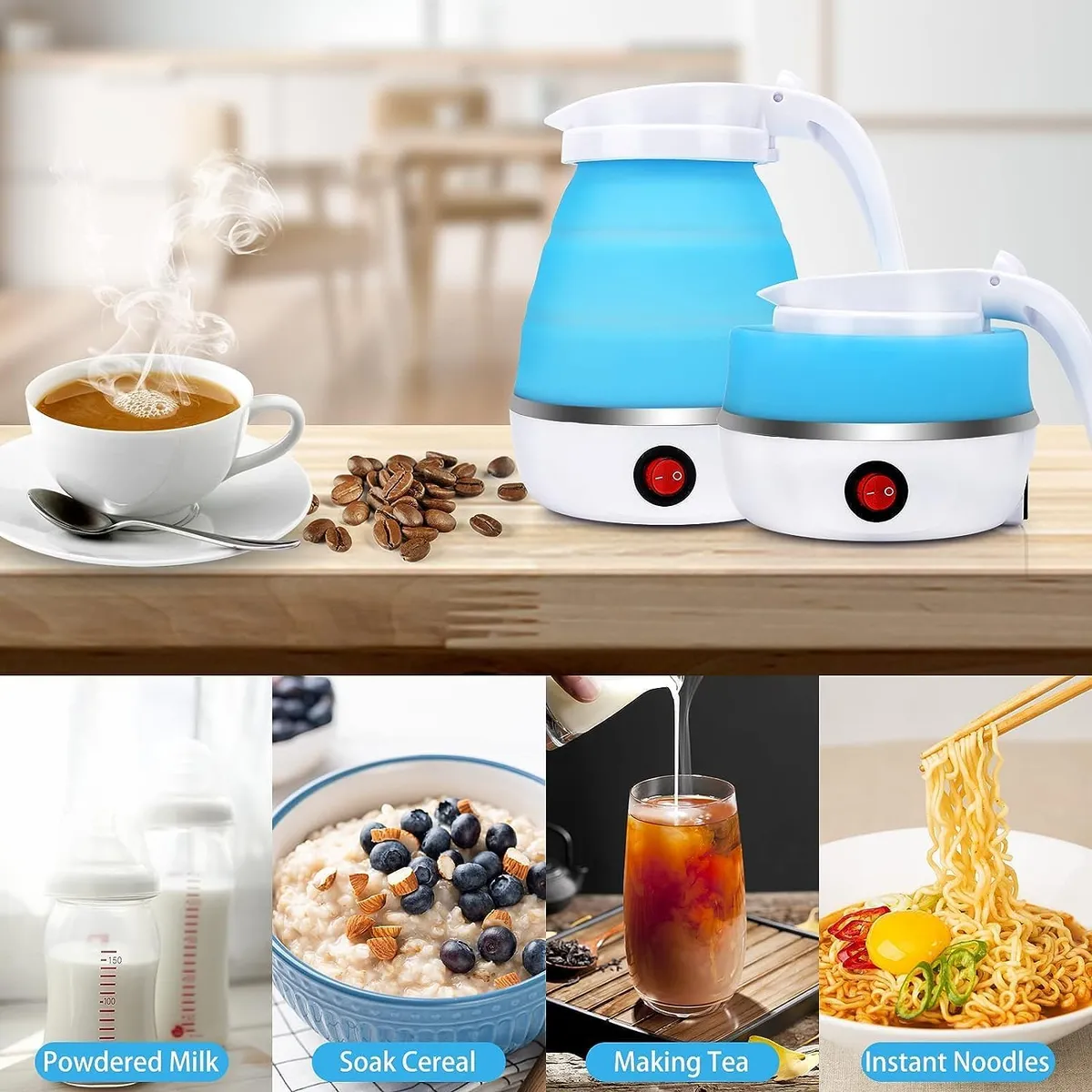 hervidor de agua electrico plegable viajero 600ml 4