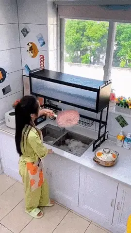Escurridor de Platos con Tapa, ahorrador de Espacio 3 escurridor de platos ahorrador de espacio