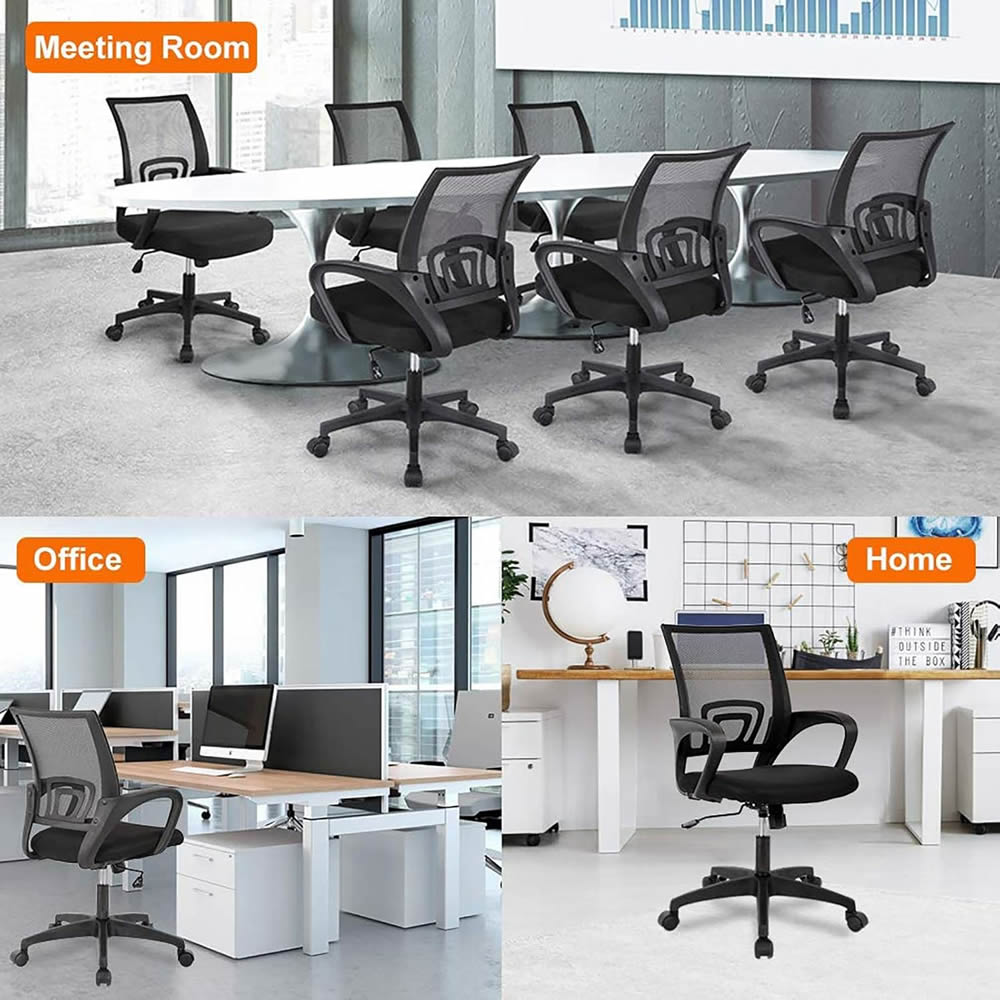 silla ejecutiva ergonomica malla negra confort y estilo 2