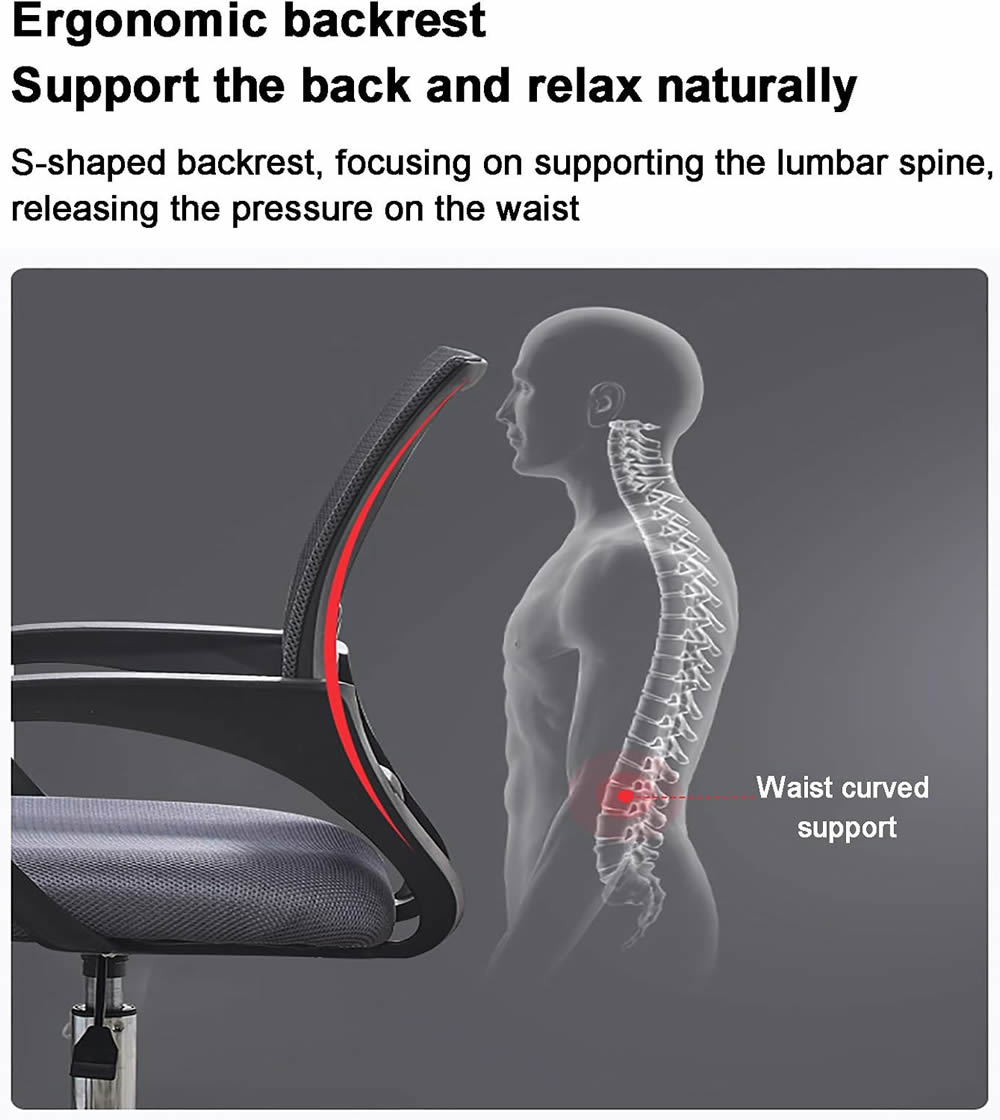 silla ejecutiva ergonomica malla negra confort y estilo 4